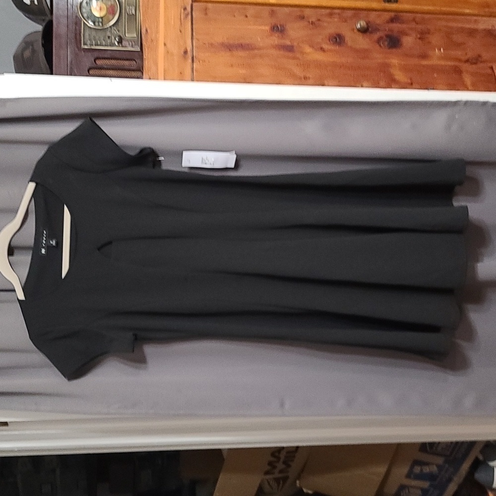 NWT N Touch Womens  Little Black‎ Dress Fit N Flare Cutout Classy Size S